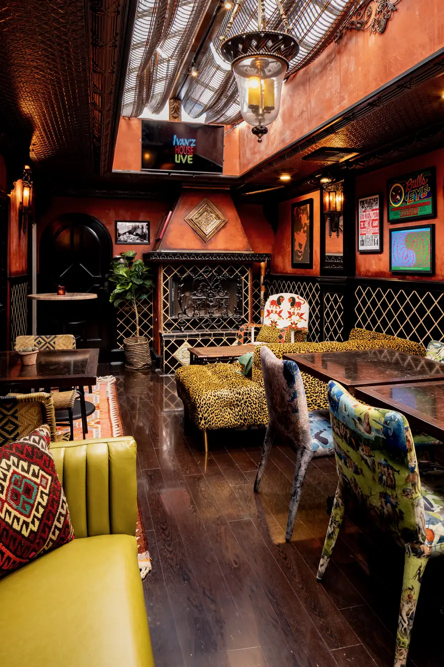 Intimate lounge booth at Mozambique Restaurant
